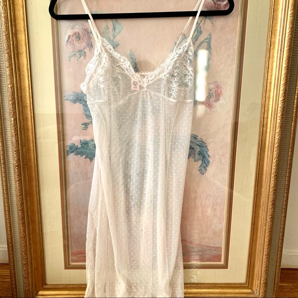 Victoria's Secret transparent slip dress Size S C4
